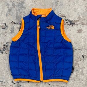 The North Face Toddler 18-24 Months Puffer Vest Blue/Orange